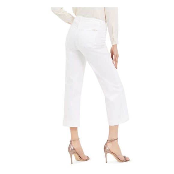 NWT Jen 7 By 7 For All Mankind Womens White Capri Jeans Size: 12 - Picture 2 of 4